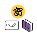 Icons representing Lumio, SMART Mirror, SMART Ink